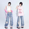 Jeans Anchos Rotos para Mujer