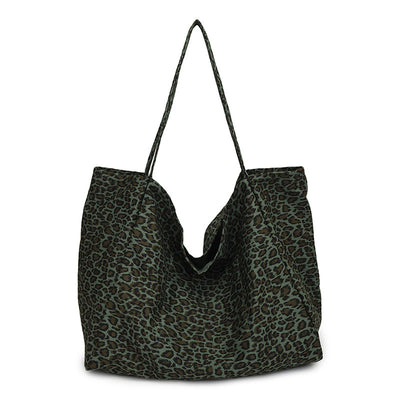 Bolso Retro de Hombro Estampado Leopardo con Textura Casual - Image 7