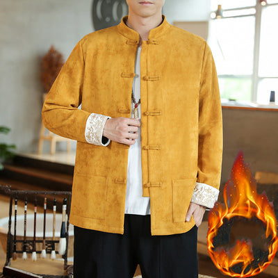 Chaqueta Hanfu Buddha Estilo Chino Retro para Hombre - Image 21