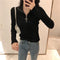 Blusa de Cuello Medio Alto para Mujer