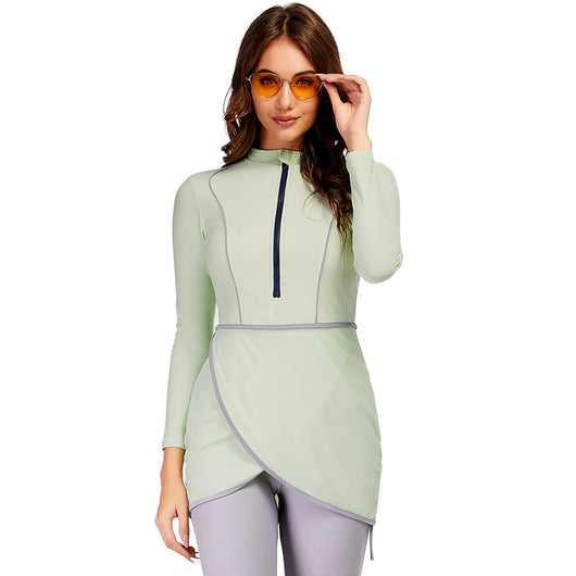 Traje de Baño Conservador Estampado Floral para Mujer - Image 8