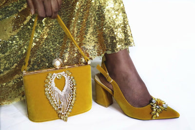 Bolso y Zapatos Puntiagudos a Juego para Bodas y Eventos - Image 3