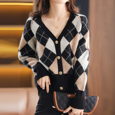 Cardigan Tejido Diamante Premium - Image 7
