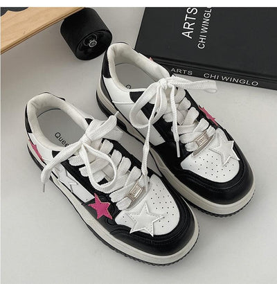 Zapatillas Deportivas Coreanas de Punta Redonda - Estilo Versátil y Elegante - Image 16