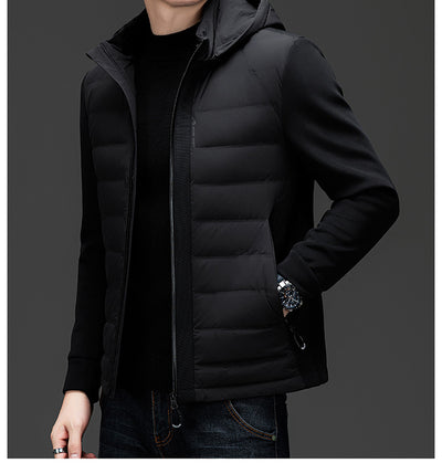 Chaqueta Acolchada de Plumón de Pato con Capucha - Image 11