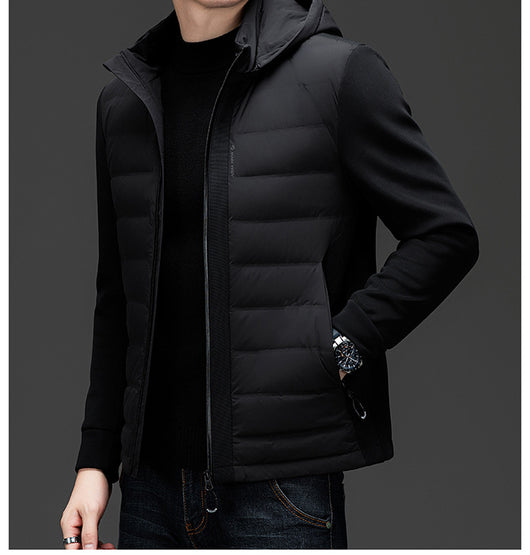 Chaqueta Acolchada de Plumón de Pato con Capucha - Image 11