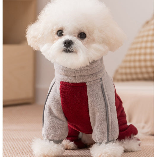 Abrigo Polar Térmico para Perros Pequeños - Diseño Bicolor - Image 32