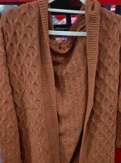 Cardigan Tejido Grueso con Capucha para Invierno Mujer - Image 17