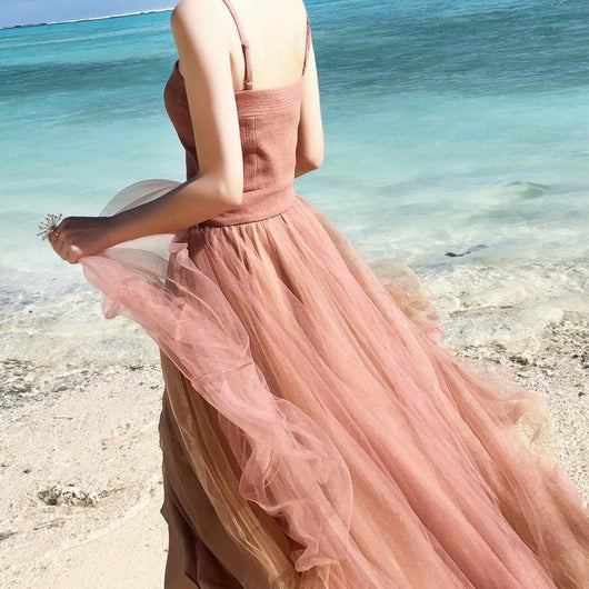 Vestido Retro de Tirantes con Malla para Mujer - Image 9