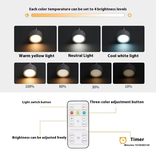 Luz LED Magnética para Hockey con Control Remoto y 3 Colores Ajustables - Image 4
