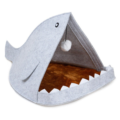 Arenero de Fieltro con Forma de Tiburón para Gatos - Image 12