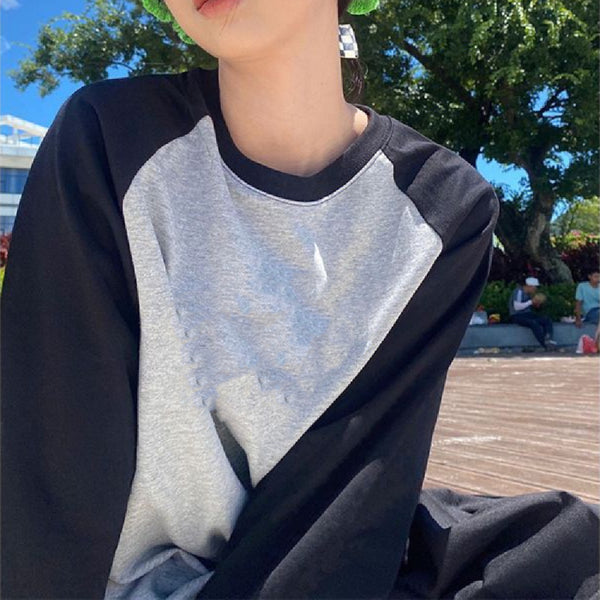 Blusa Holgada Unisex con Bordado en Mangas