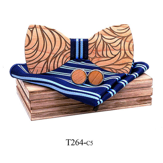 Corbatín de Madera con Patrón Floral Elegante - Image 7