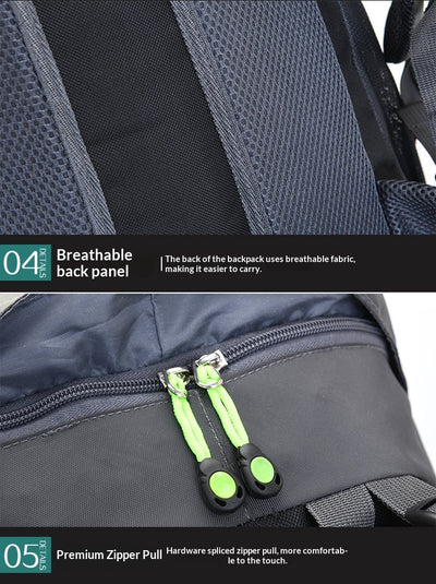 Mochila de Senderismo Profesional 70L Impermeable Multiuso para Camping y Viajes - Image 19