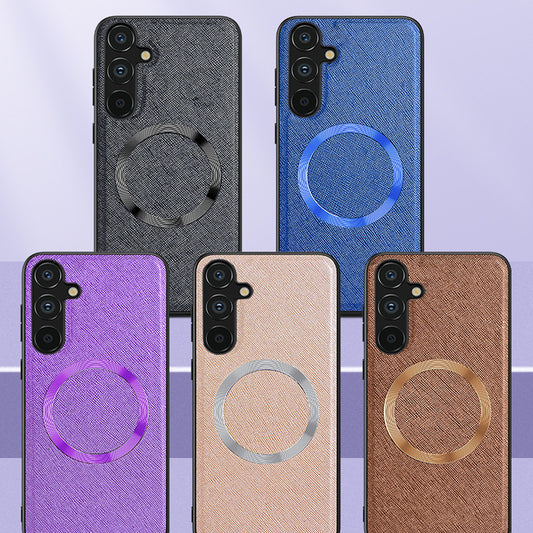 Funda Protectora Magnética con Cierre Cruzado para Teléfono
