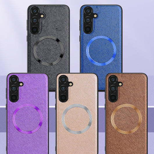 Funda Protectora Magnética con Cierre Cruzado para Teléfono