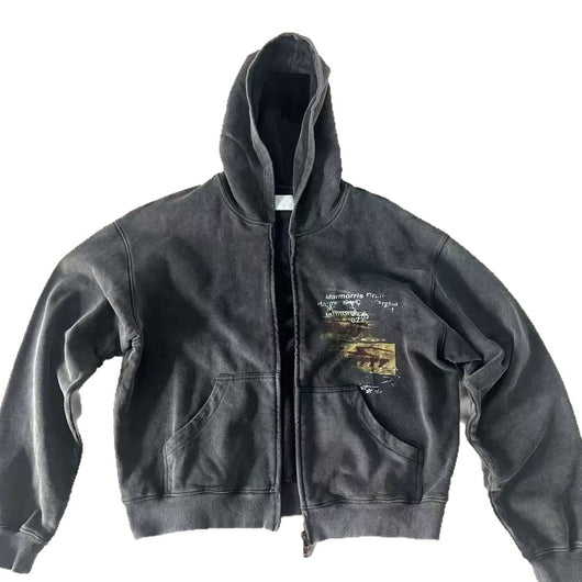 Sudadera Retro con Graffiti para Hombre - Manga Larga Casual - Image 10