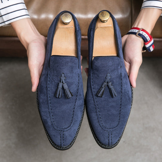 Zapatos de Cuero Ante Mate para Hombre - Estilo Moderno y Versátil