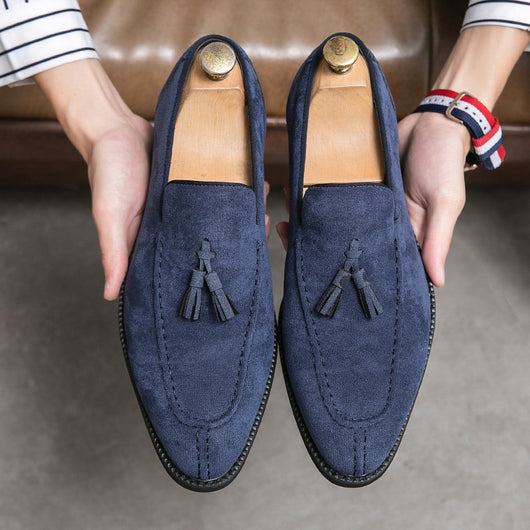 Zapatos de Cuero Ante Mate para Hombre - Estilo Moderno y Versátil