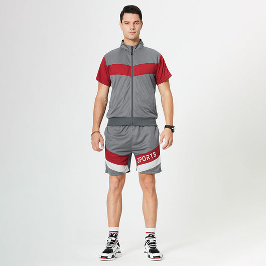 Traje Deportivo Casual Hombre Talla Grande Manga Corta Moderno - Image 5