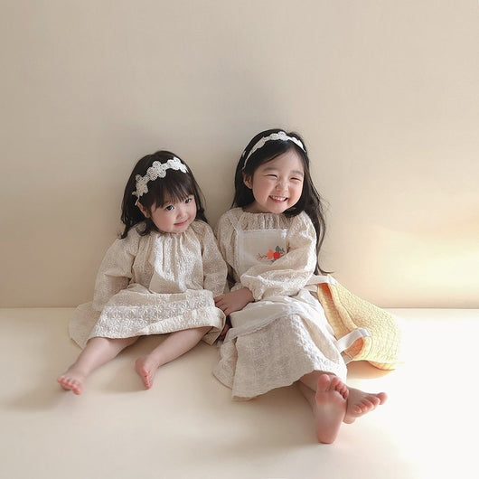 Vestido Infantil Estilo Occidental con Tirantes Bordados - Image 29