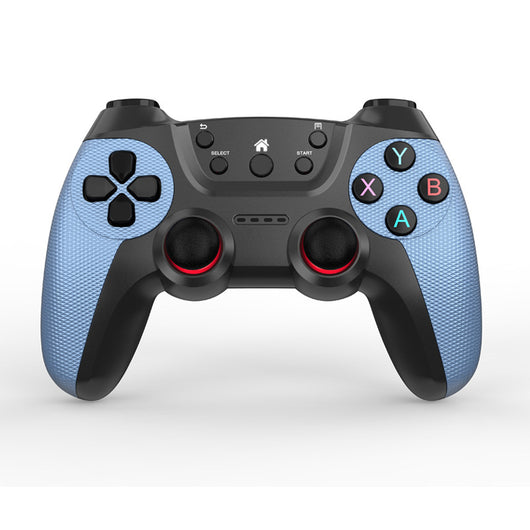 Black wireless game controller with textured grips, red-accented analog sticks, and colorful A, B, X, Y buttons. - Image 6