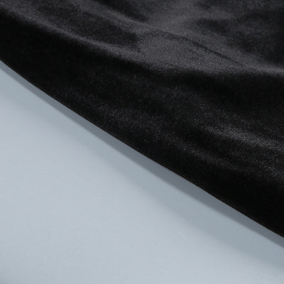 Vestido Largo de Terciopelo Negro con Cola Sirena - Image 17