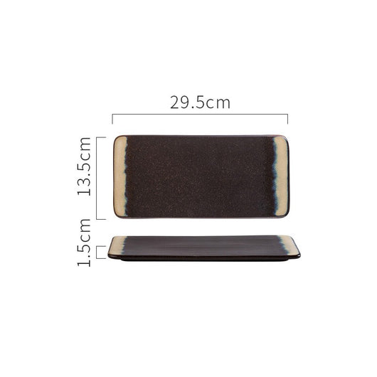 Bandeja Rectangular de Cerámica para Sushi Japonesa - Image 13
