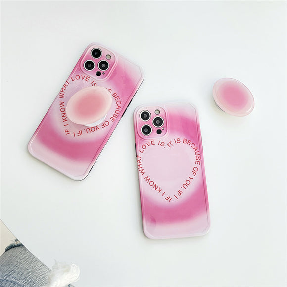 Funda iPhone con Soporte Plegable Degradado Love - Protección Premium