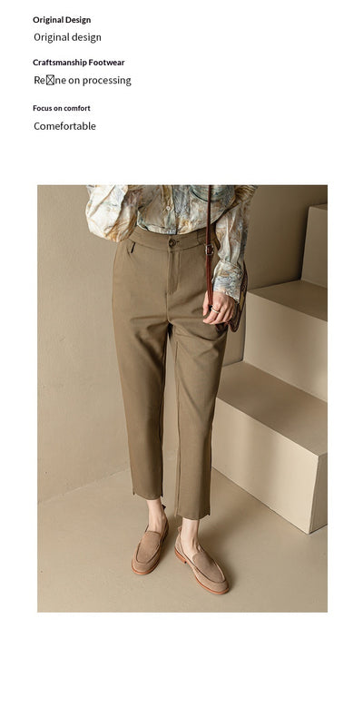 Zapatos Planos Mujer Otoño con Tacón Grueso y Punta Baja - Image 13