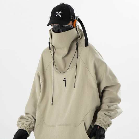 Suéter Cuello Alto Funcional Hip Hop para Hombre - Otoño e Invierno
