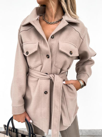 Chaqueta Corta con Cordones y Bolsillos - Diseño Elegante - Image 4