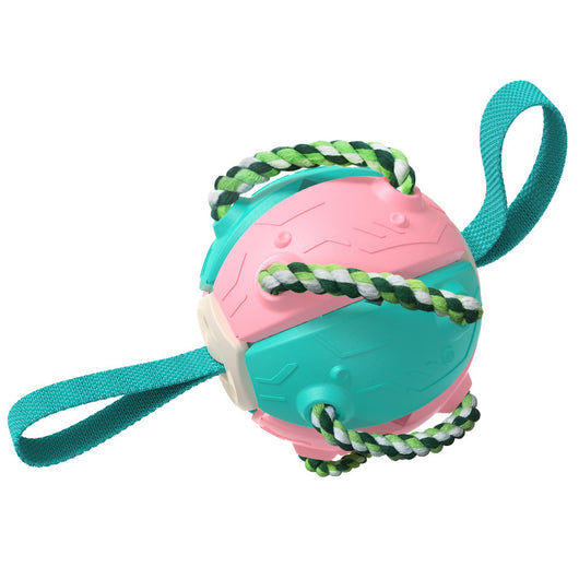 Pelota Voladora con Cuerdas para Perros - Juguete Interactivo de Tracción - Image 9