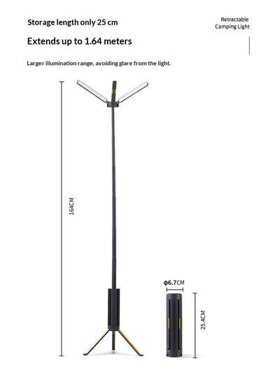 Linterna Telescópica de Camping Negra - Image 2