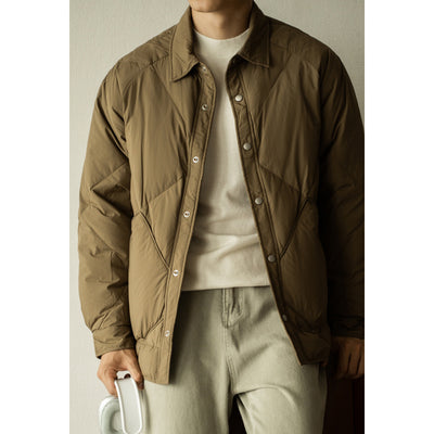 Chaqueta de Invierno Acolchada para Hombre con Cuello Tipo Camisa - Image 3