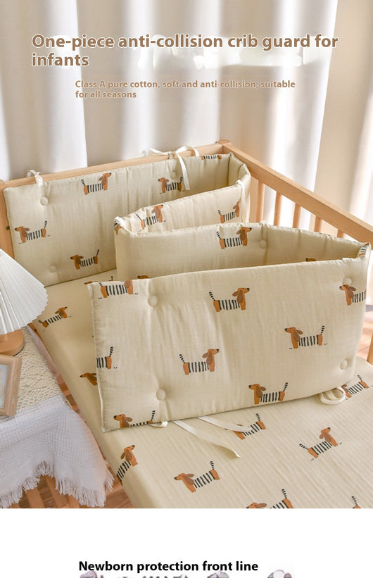 Barrera de Cama para Bebé en Algodón Gasa - Protección Suave Recién Nacido - Image 36