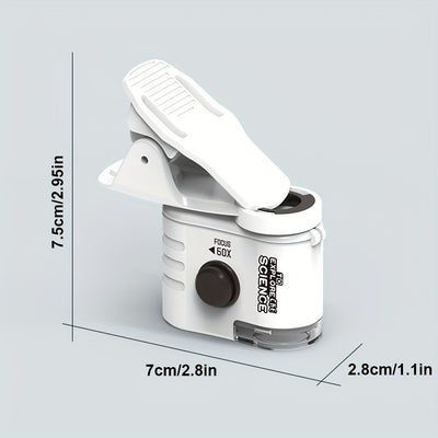 Microscopio Portátil 60x con Adaptador para Celular y Luz LED - Image 6