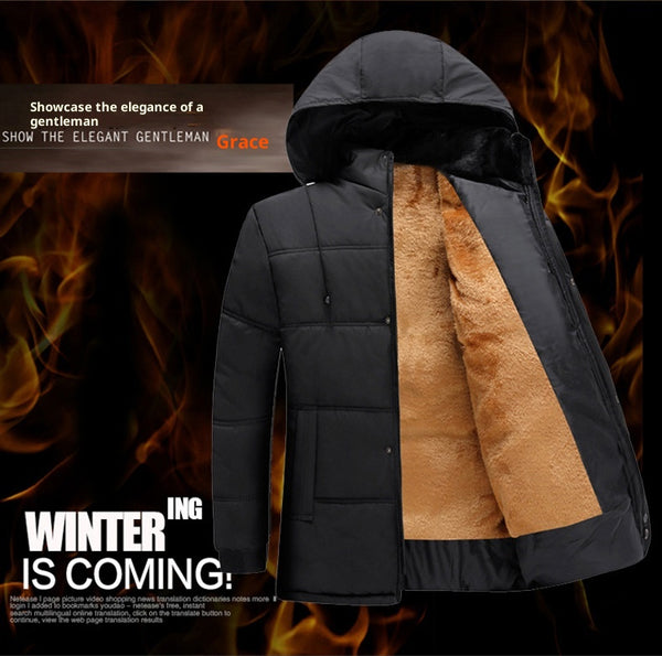 Abrigo de Algodón para Hombre - Chaqueta Invernal Clásica