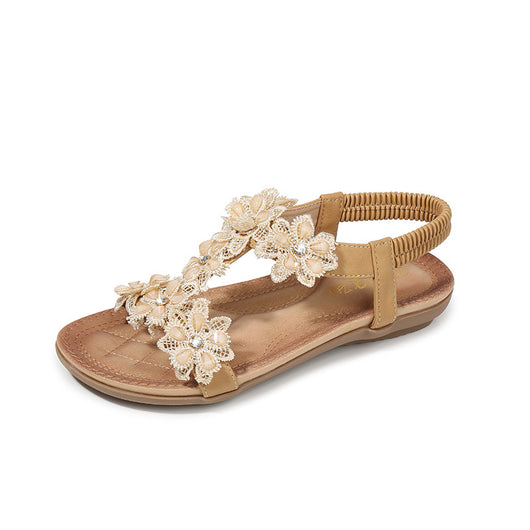Sandalias Grandes para Mujer con Diseño de Flor en T - Sandalias de Playa Cómodas - Image 10