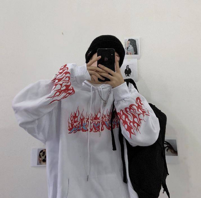 Sudadera Mujer Otoño Estampado Fuego Flamenco - Image 13