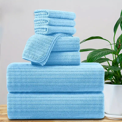 Toalla de Baño Extra Grande en Microfibra Coral - Súper Absorbente y Secado Rápido - Image 6