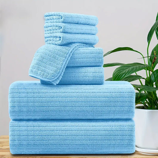 Toalla de Baño Extra Grande en Microfibra Coral - Súper Absorbente y Secado Rápido - Image 6