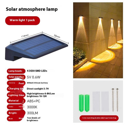 Lámpara Solar de Pared para Jardín - Image 6
