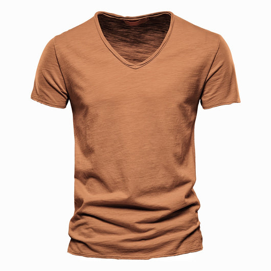 Playera Básica de Algodón Slubby para Hombre - Colores Sólidos - Image 12