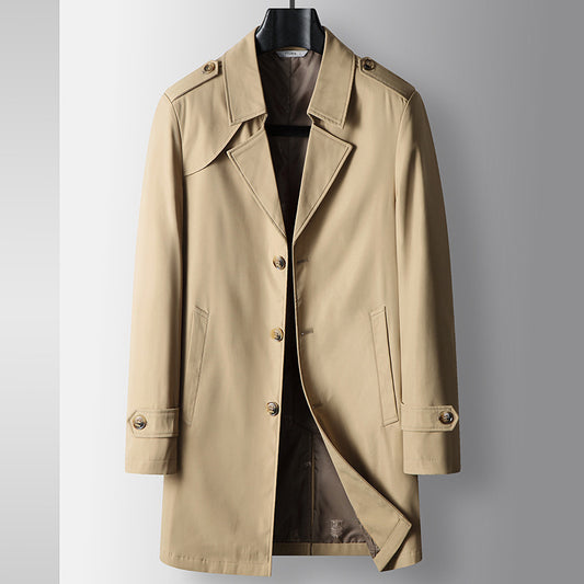 Gabardina de Negocios Juvenil Premium - Corte Clásico Solapa Italiana
