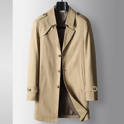 Gabardina de Negocios Juvenil Premium - Corte Clásico Solapa Italiana
