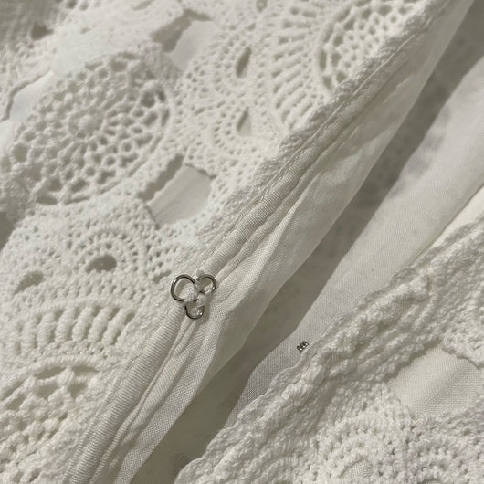 Vestido Elegante con Encaje Calado y Escote en V para Mujer - Image 20