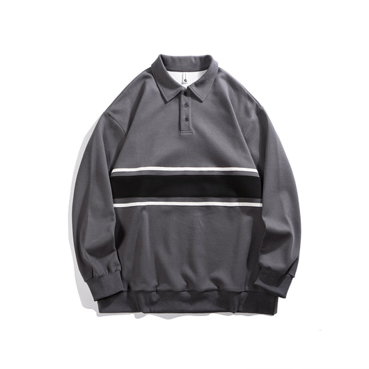 Polo Hoodie Combinado de Colores para Hombre - Image 6