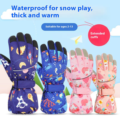 Chamarra Impermeable Acolchada de Terciopelo para Niños y Niñas