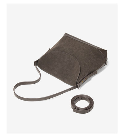 Bolso de Hombro Ante Sintético con Gran Capacidad y Correa Cruzada - Image 19